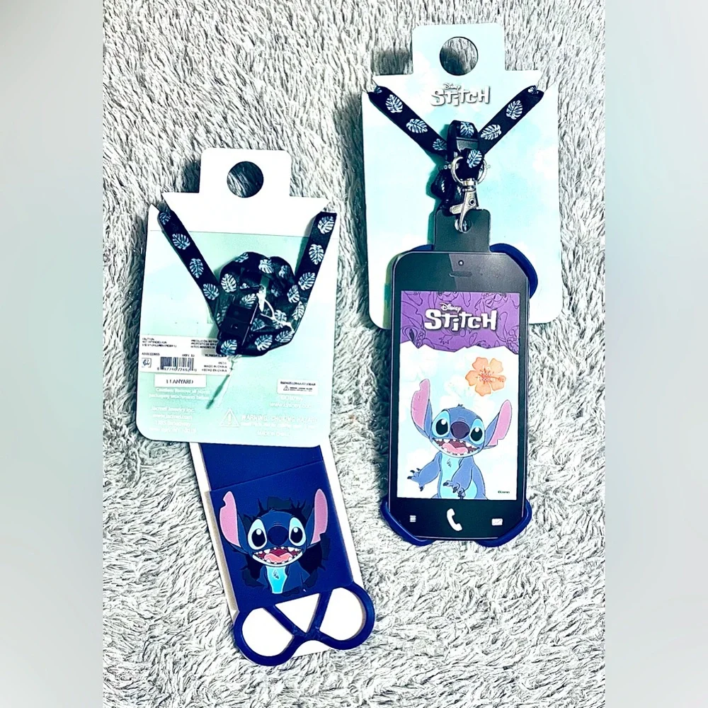 Disney Lilo & Stitch Smartphone Detachable Lanyard HolderX2